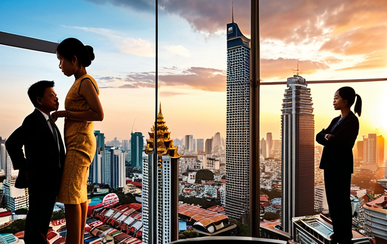 **Image Prompt:** A diverse group of Thai investors (male and female, various ages) carefully balancing risk and reward on a traditional Thai scale (like those used in markets). In the background, a stylized chart showing diversified investments (stocks, bonds, real estate, crypto) with a sunset over the Bangkok skyline. The overall feeling should be one of cautious optimism and prosperity.