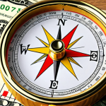 **Image Prompt:** A financial compass pointing towards "wealth." In the background, a simple income/expense ledger. The scene is bright and optimistic, symbolizing the first steps toward financial planning. Include Thai currency elements in the visual.