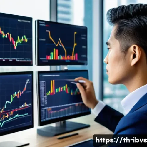 Home 33 리스크 관리 투자와 인공지능 활용 - A professional Thai investor in a modern office setting, analyzing diverse investment portfolios on ...